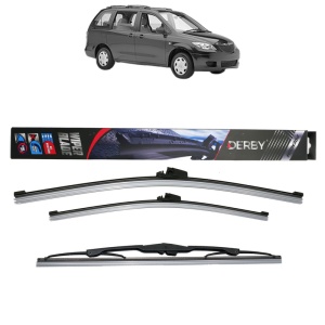 Set 3 stergatoare MAZDA MPV II (LW) din 1999-2006, Derby, din cauciuc siliconat rezistent