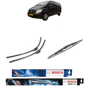 Set 3 stergatoare MERCEDES-BENZ VITO / MIXTO Van (W639) din 2003-2014, Bosch Aerotwin Retro Truck, din cauciuc siliconat rezistent