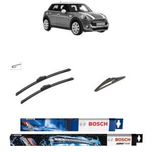 Set 3 stergatoare MINI MINI (F55) din 2013-2017, Bosch Aerotwin Retrofit, din cauciuc siliconat rezistent