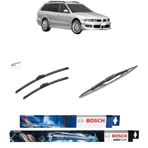 Set 3 stergatoare MITSUBISHI GALANT VIII Estate (EA_, EC_) din 1996-2003, Bosch Aerotwin Retrofit, din cauciuc siliconat rezistent