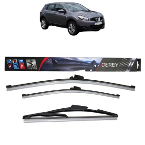 Set 3 stergatoare NISSAN QASHQAI I VAN (J10) din 2013-2014, Derby, din cauciuc siliconat rezistent