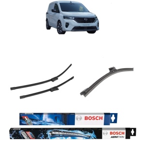 Set 3 stergatoare NISSAN TOWNSTAR MPV (XFK) din 2021-2022, Bosch Aerotwin, din cauciuc siliconat rezistent