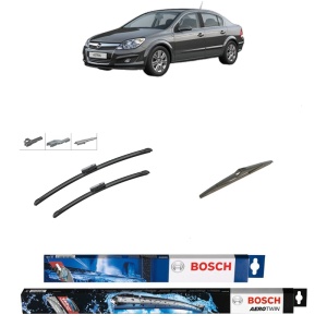 Set 3 stergatoare OPEL ASTRA H Saloon (A04) din 2007-2014, Bosch Aerotwin Multi, din cauciuc siliconat rezistent