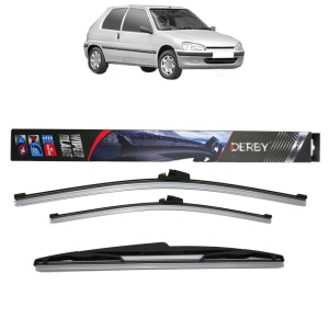Set 3 stergatoare PEUGEOT 106 II (1A_, 1C_) din 1996-2004, Derby, din cauciuc siliconat rezistent