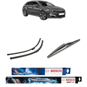Set 3 stergatoare PEUGEOT 508 SW I (8E_) din 2010-2018, Bosch Aerotwin, din cauciuc siliconat rezistent