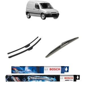 Set 3 stergatoare PEUGEOT PARTNER Box Body/MPV (5_, G_) din 1996-2015, Bosch Aerotwin Retrofit, din cauciuc siliconat rezistent