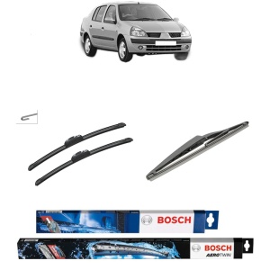 Set 3 stergatoare RENAULT THALIA I (LB_) din 1998-2009, Bosch Aerotwin Retrofit, din cauciuc siliconat rezistent