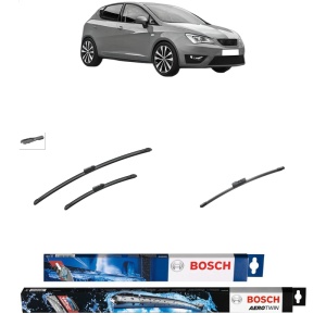 Set 3 stergatoare SEAT IBIZA V (KJ1, KJG) din 2017-2020, Bosch Aerotwin, din cauciuc siliconat rezistent