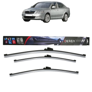 Set 3 stergatoare SKODA OCTAVIA II (1Z3) din 2004-2013, Derby, din cauciuc siliconat rezistent