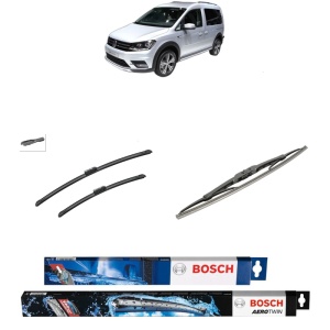 Set 3 stergatoare VOLKSWAGEN CADDY ALLTRACK IV MPV (SAB) din 2015-2020, Bosch Aerotwin, din cauciuc siliconat rezistent