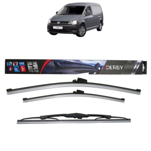 Set 3 stergatoare VOLKSWAGEN CADDY III Box Body/MPV (2KA, 2KH, 2CA, 2CH) din 2004-2015, Derby, din cauciuc siliconat rezistent - Img 1