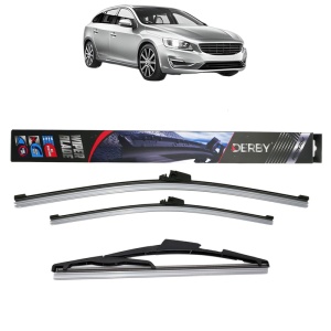Set 3 stergatoare VOLVO V60 I (155) din 2010-2018, Derby, din cauciuc siliconat rezistent