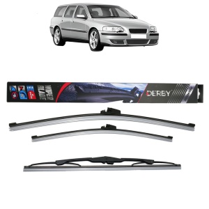 Set 3 stergatoare VOLVO V70 II (285) din 1999-2008, Derby, din cauciuc siliconat rezistent