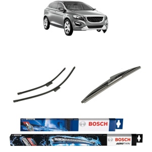 Set 3 stergatoare VOLVO XC60 I VAN (156) din 2013-2017, Bosch Aerotwin, din cauciuc siliconat rezistent