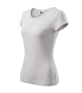 Set 3 tricouri simple dama din bumbac 100%, Elegant casual cu decolteu femei, galben, gri, verde mar 122 - Img 5