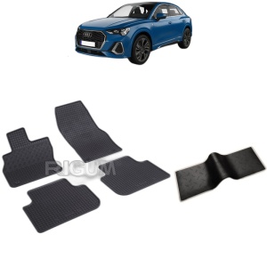 Set 5 covorase auto AUDI Q3 II PHEV din 01.2021 - 2026, cu covoras tunel median, Caroserie SUV