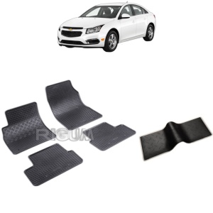 Set 5 covorase auto CHEVROLET CRUZE din 05.2009 - 2016, cu covoras tunel median, Caroserie SEDAN