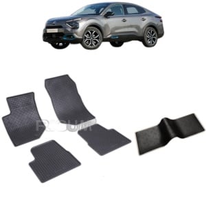 Set 5 covorase auto CITROEN C4 X din 10.2022 - 2026, cu covoras tunel median, Caroserie SUV