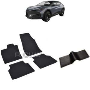 Set 5 covorase auto CUPRA TAVASCAN FABRICATIE 06.2024 - 2026, cu covoras tunel median, Caroserie SUV