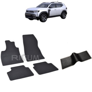Set 5 covorase auto DACIA DUSTER III LPG FABRICATIE 06.2024 - 2026, cu covoras tunel median, Caroserie SUV