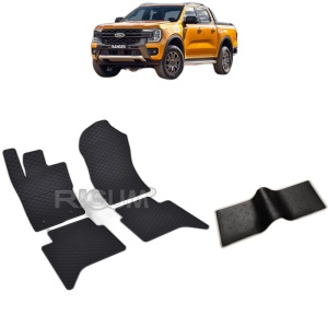 Set 5 covorase auto FORD RANGER din 2023 - 2026, cu covoras tunel median, Caroserie PICK-UP