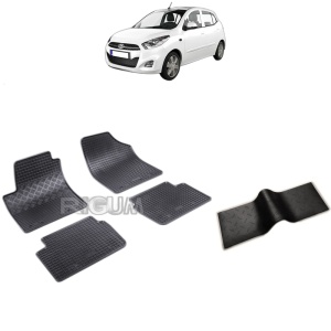 Set 5 covorase auto HYUNDAI I10 I din 2008 - 2013, cu covoras tunel median, Caroserie HATCHBACK