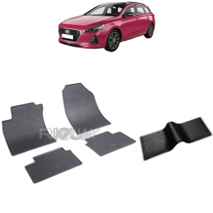 Set 5 covorase auto HYUNDAI I30 III din 07.2017 - 2026, cu covoras tunel median, Caroserie COMBI