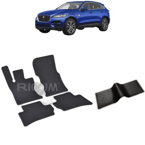 Set 5 covorase auto JAGUAR F-PACE din 04.2016 - 2020, cu covoras tunel median, Caroserie SUV