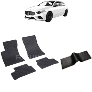 Set 5 covorase auto MERCEDES A-CLASS W177 FABRICATIE 05.2018 - 2026, cu covoras tunel median, Caroserie HATCHBACK