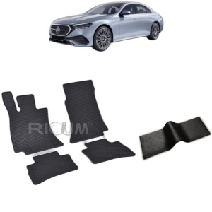 Set 5 covorase auto MERCEDES E-CLASS W214 PHEV din 10.2023 - 2026, cu covoras tunel median, Caroserie SEDAN