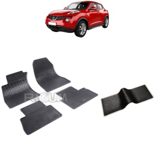Set 5 covorase auto NISSAN JUKE I din 06.2010 - 05.2014, cu covoras tunel median, Caroserie SUV