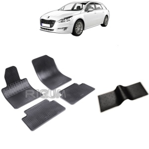 Set 5 covorase auto PEUGEOT 508 I din 01.2011 - 09.2018, cu covoras tunel median, Caroserie COMBI