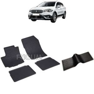 Set 5 covorase auto SUZUKI SX4 S-CROSS HYBRID din 02.2020 - 2026, cu covoras tunel median, Caroserie SUV HYBRID