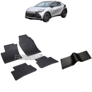 Set 5 covorase auto TOYOTA C-HR HYBRID din 2024 - 2026, cu covoras tunel median, Caroserie SUV