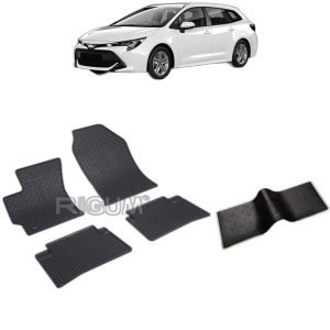 Set 5 covorase auto TOYOTA COROLLA XII E210 din 03.2019 - 2026, cu covoras tunel median, Caroserie COMBI