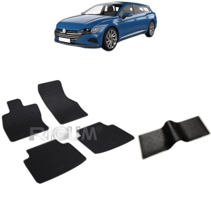 Set 5 covorase auto VOLKSWAGEN ARTEON din 06.2017 - 2026, cu covoras tunel median, Caroserie COMBI