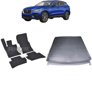 Set Covorase Auto Si Tavita Portbagaj JAGUAR F-PACE din 04.2016 - 2020, caroserie suv,