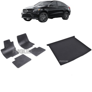 Set Covorase Auto Si Tavita Portbagaj MERCEDES GLE I COUPE din 08.2015 - 10.2019, caroserie coupe c292,
