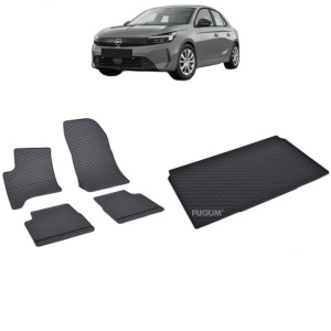 Set Covorase Auto Si Tavita Portbagaj OPEL CORSA F HYBRID din 02.2024 - 2026, caroserie hatchback,