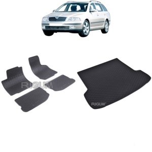 Set Covorase Auto Si Tavita Portbagaj SKODA OCTAVIA I din 1998 - 2004, caroserie combi,