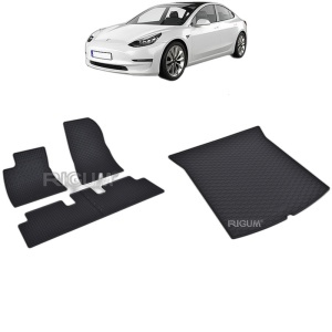 Set Covorase Auto Si Tavita Portbagaj TESLA MODEL 3 din 07.2017 - 2026, caroserie sedan, PORTBAGAJ SPATE