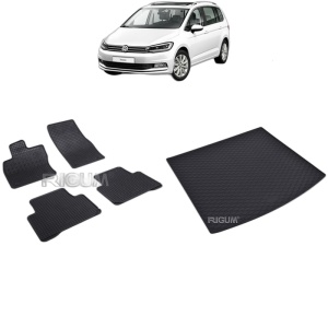 Set Covorase Auto Si Tavita Portbagaj VOLKSWAGEN TOURAN II din 09.2015 - 2026, caroserie van,