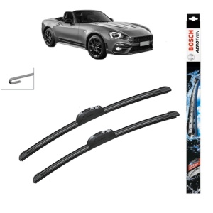 Set stergatoare auto ABARTH 124 Spider din 2016, Bosch Aerotwin Retrofit, din cauciuc siliconat rezistent