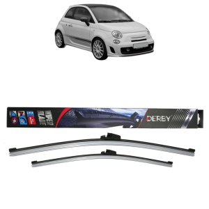 Set stergatoare auto ABARTH 500C / 595C / 695C din 2008-2016, Derby, din cauciuc siliconat rezistent