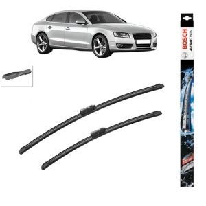 Set stergatoare auto AUDI A5 Sportback (8TA) din 2009-2017, Bosch Aerotwin, din cauciuc siliconat rezistent
