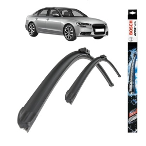 Set stergatoare auto AUDI A6 C7 (4G2, 4GC) din 2010-2018, Bosch Aerotwin, din cauciuc siliconat rezistent