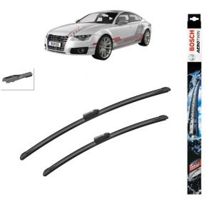 Set stergatoare auto AUDI A7 Sportback (4KA) din 2017-2021, Bosch Aerotwin, din cauciuc siliconat rezistent