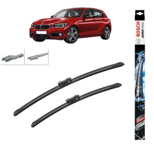 Set stergatoare auto BMW 1 (F20) din 2011-2019, Bosch Aerotwin, din cauciuc siliconat rezistent