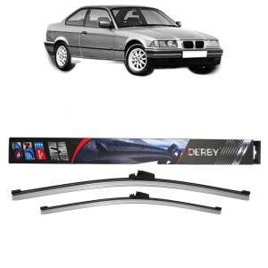 Set stergatoare auto BMW 3 (E36) din 1990-1998, Derby, din cauciuc siliconat rezistent