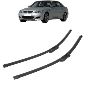 Set stergatoare auto BMW 5 (E60) din 2001-2010, Bosch Aerotwin, din cauciuc siliconat rezistent - Img 6